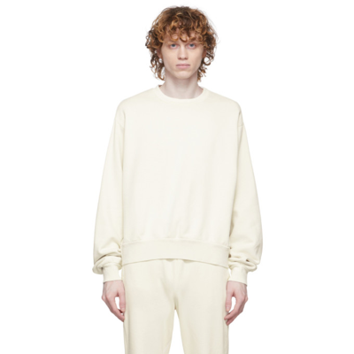 Shop John Elliott Off-white Interval Sweatshirt In Washed Bone