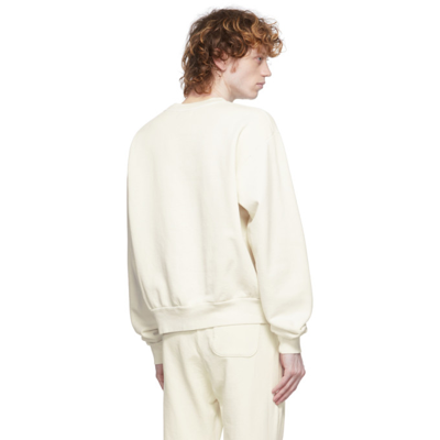 Shop John Elliott Off-white Interval Sweatshirt In Washed Bone