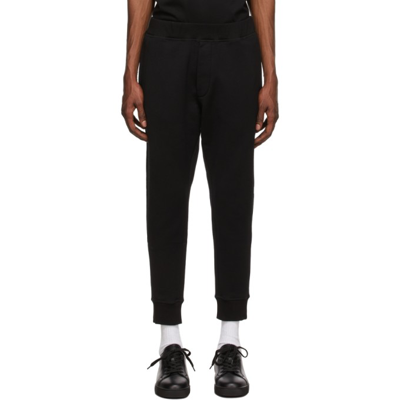 Shop Dsquared2 Black 'ceresio 9' Lounge Pants In 900 Black