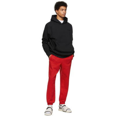 Shop Adidas X Humanrace By Pharrell Williams Red Humanrace Basics Lounge Pants In Vivid Red