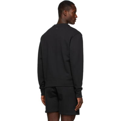 Shop Adidas X Humanrace By Pharrell Williams Black Humanrace Basics Crew Sweatshirt