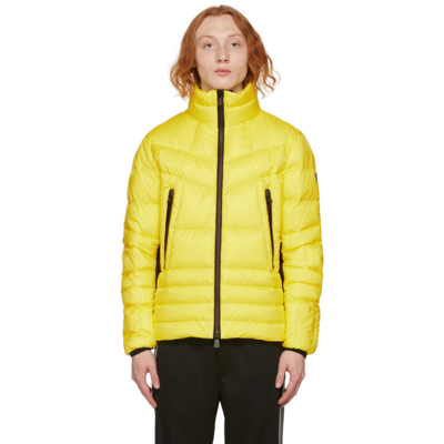 Shop Moncler Yellow Down Canmore Jacket In 102 Yellow