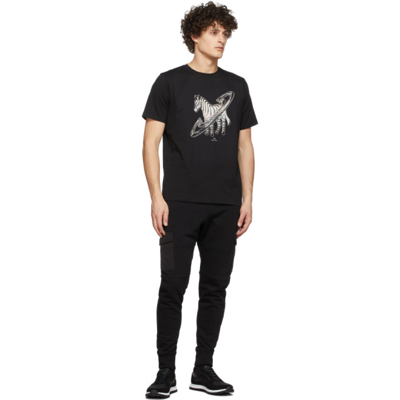 Shop Ps By Paul Smith Black Zebra Rings T-shirt In 79 Blacks