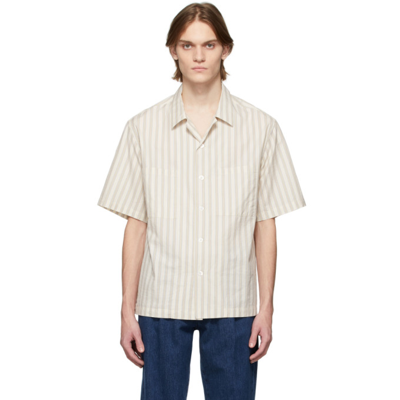 Shop Barena Venezia Beige Solana Strigion Shirt In Khaki