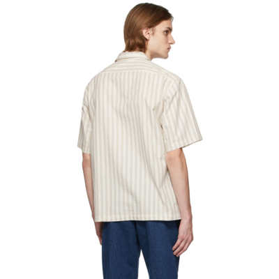 Shop Barena Venezia Beige Solana Strigion Shirt In Khaki