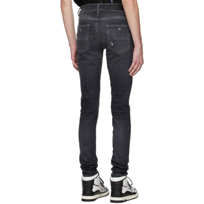 Shop Amiri Grey Stack Jeans
