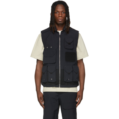 Shop Helmut Lang Black Tactical Vest