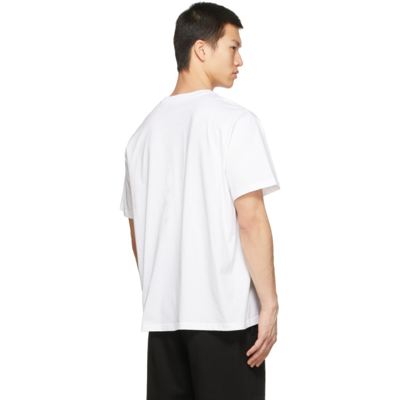 Shop Burberry White Jensen T-shirt