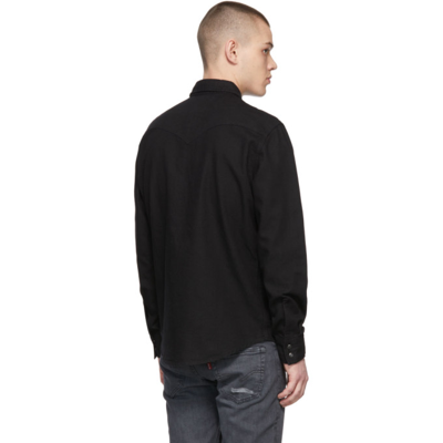 Shop Levi's Black Classic Western Standard Fit Shirt In New Black Black Rins