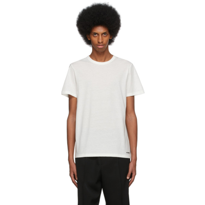 Shop Jil Sander White Cotton T-shirt In 100 - White