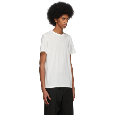 Shop Jil Sander White Cotton T-shirt In 100 - White