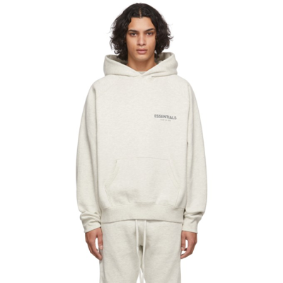 Essentials Off-white Pullover Hoodie In Light Oatmeal | ModeSens