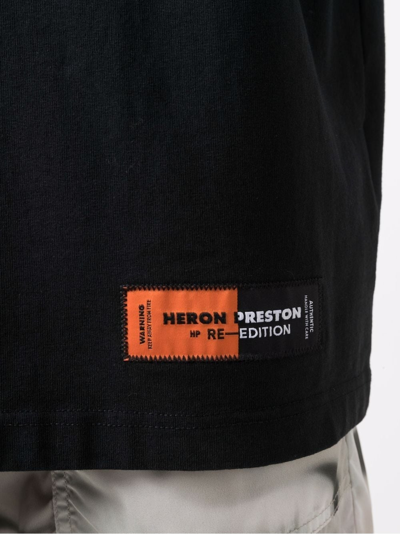 Shop Heron Preston T-shirts In Black-lemon