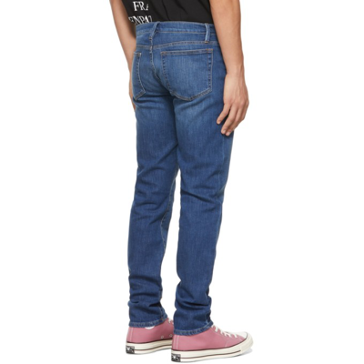 Shop Frame Blue 'l'homme Slim' Jeans In Verdugo