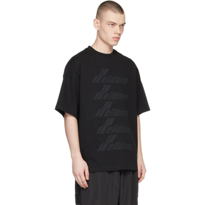 Shop We11 Done Black Front Logo T-shirt