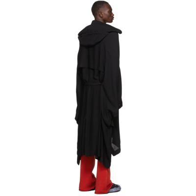 Shop Bed J.w. Ford Black Woven Wool Poncho