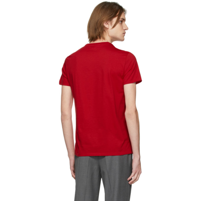 Shop Lacoste Red Pima Cotton Logo T-shirt In 240 Rouge