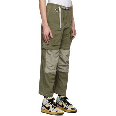 Shop Nike Khaki Acg Smith Summit Cargo Trousers In Medium Olive/light A