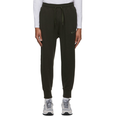 Shop Nike Green Classic Lounge Pants In Sequoia/carbon Green