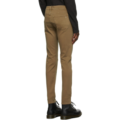 Shop Rag & Bone Khaki Fit 2 Aero Stretch Denim Jeans In Bark 1