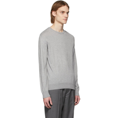 Shop Apc Grey Julien Sweater In Pla Heather