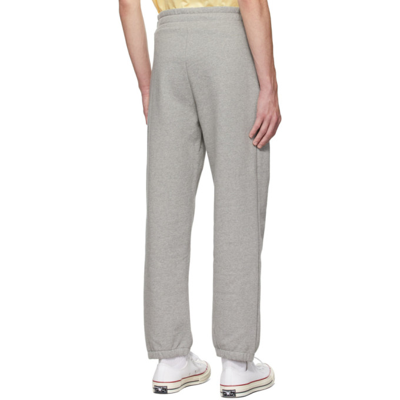 Shop Apc Grey Malo Lounge Pants In Pla Heathered Grey