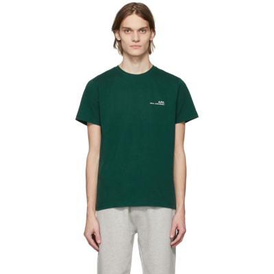 Shop Apc Green Item T-shirt In Kaa Green