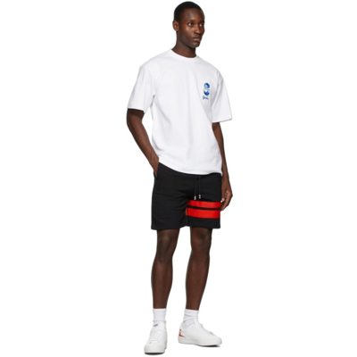 Shop Gcds Black Logo Shorts In 02 Black