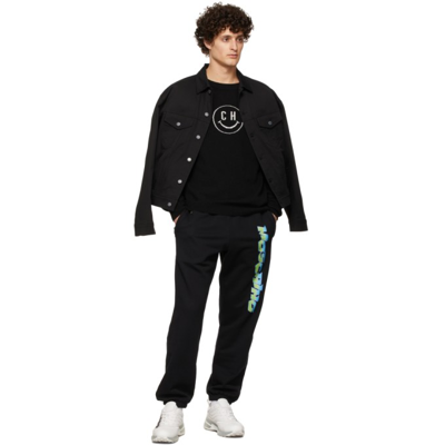 Shop Moschino Black Smiley Edition Wool & Cashmere Sweater In A0555 Black