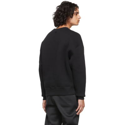 Shop Ami Alexandre Mattiussi Black Ami De Cœur Sweatshirt In 1 Black