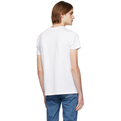 Shop Apc White Vpc T-shirt In Iak Dark Navy