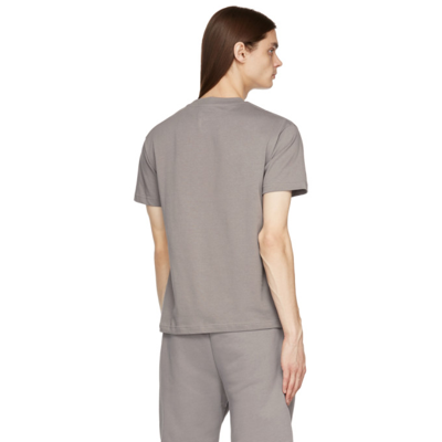 Shop A-cold-wall* Grey Essential Logo T-shirt In Slate Grey