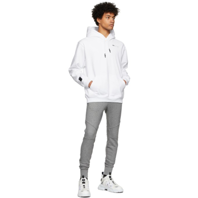 Shop Mcq By Alexander Mcqueen White Relaxed Hoodie In 9000 Optic White