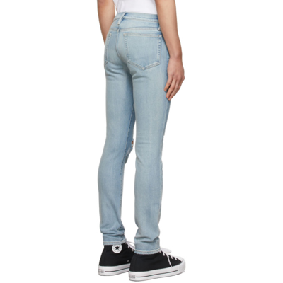 Shop Frame Blue 'l'homme Skinny' Jeans In Meridian