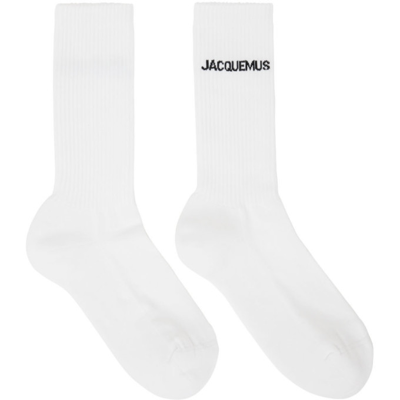 Shop Jacquemus White 'les Chaussettes ' Socks