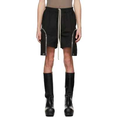 Shop Rick Owens Black Bauhaus Boxers Shorts In 09 Black