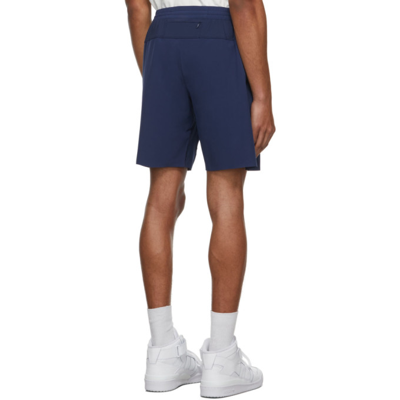 Shop Adidas X Ivy Park Blue Jersey Shorts In Dkblue