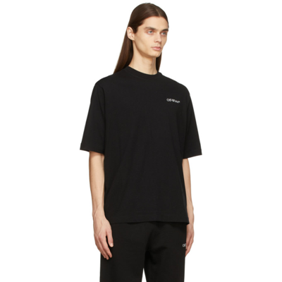 Shop Off-white Black Caravaggio Crowning Skate T-shirt In Black/white