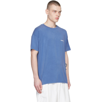 Shop We11 Done Blue Oversized Jersey T-shirt