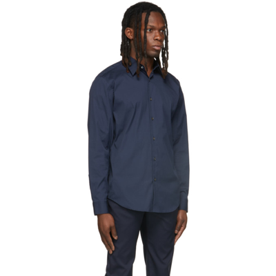Shop Theory Navy Sylvain Shirt In Eclipse
