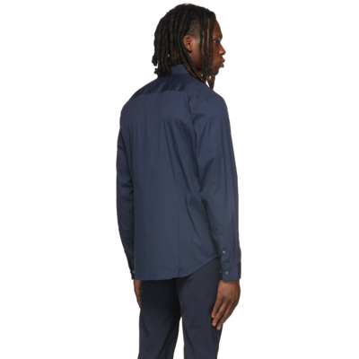 Shop Theory Navy Sylvain Shirt In Eclipse