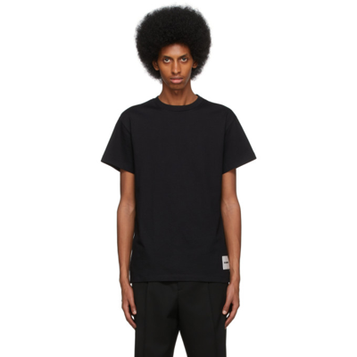 Shop Jil Sander Three-pack Black T-shirt Set In 001 - Black