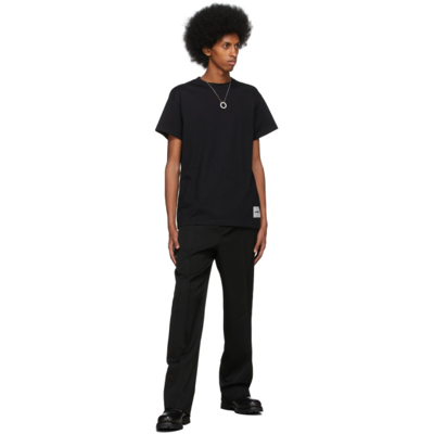 Shop Jil Sander Three-pack Black T-shirt Set In 001 - Black