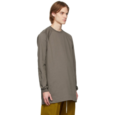 Shop Rick Owens Taupe Baseball Sweatshirt In 34 Dust