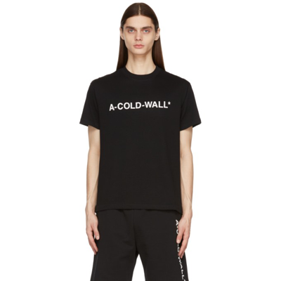 Shop A-cold-wall* Black Essential Logo T-shirt
