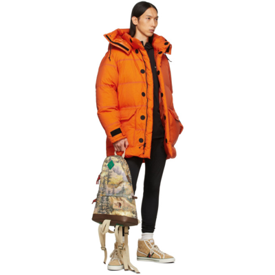 Shop Gucci Orange The North Face Edition Coat In 6677 Papaya