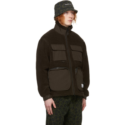 Brown Gore-tex Infinium Utility Fleece Jacket