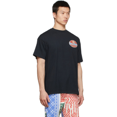 Shop Rhude Navy 'hotel De ' T-shirt In Vtg Black