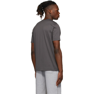 Shop Sunspel Grey Classic Cotton T-shirt In Charcoal