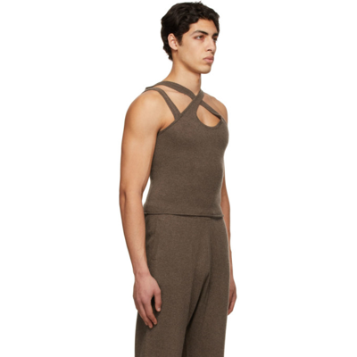Shop Extreme Cashmere Brown N°222 Raver Tank Top In Wood